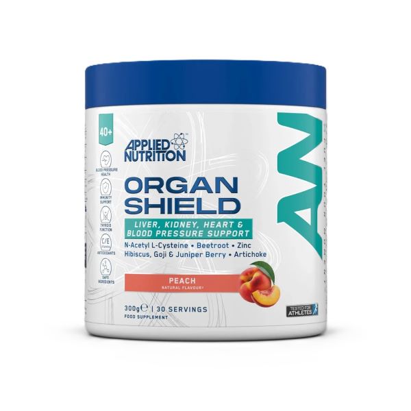 Applied Nutrition Agewell 40+ Organ Shield, persiku garša, 300 g