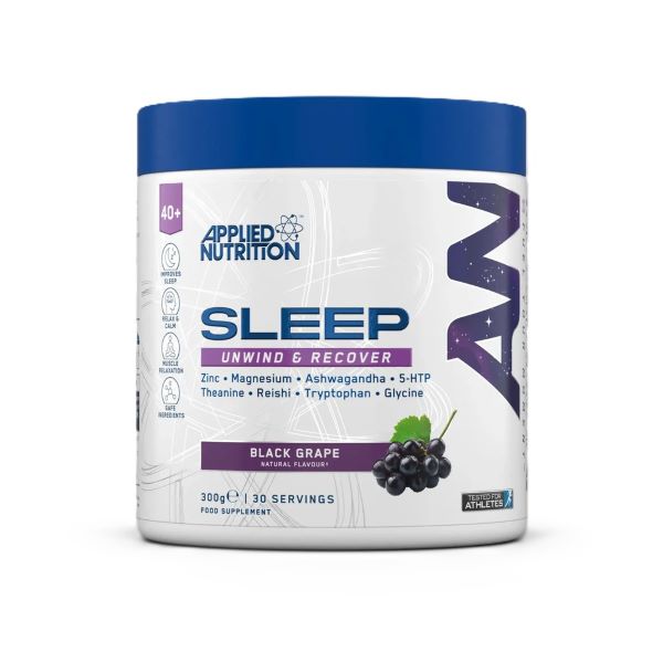 Applied Nutrition Agewell 40+ Sleep, melno vīnogu garša, 300 g