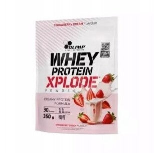 Olimp Nutrition sūkalu olbaltumvielas Xplode, zemeņu garša - 350 g