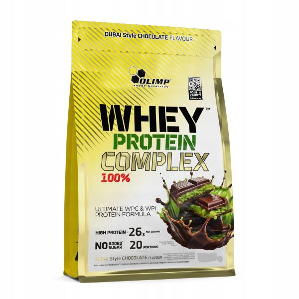 Olimp Nutrition sūkalu olbaltumvielu komplekss 100%, Dubai šokolādes garša – 600 g
