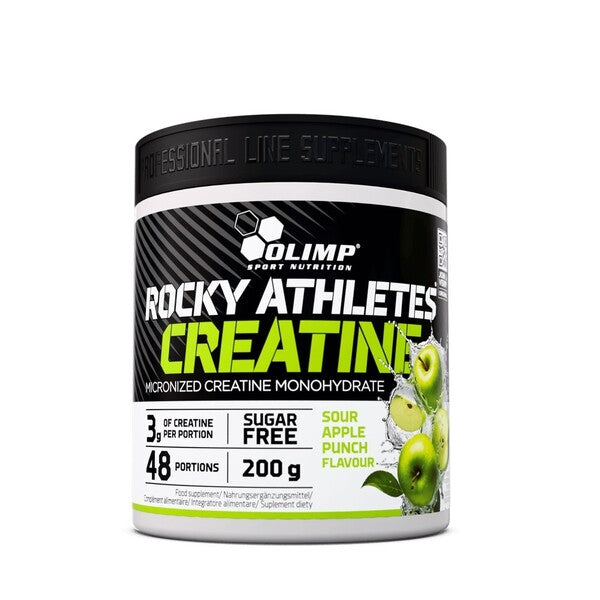 Olimp Nutrition Rocky Athletes kreatīns, skābo ābolu garša, 200 g