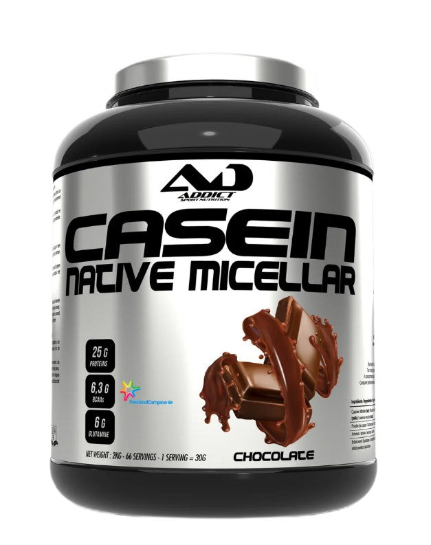 Addict Sport Nutrition micelārais kazeīns, šokolādes garša – 2000 g