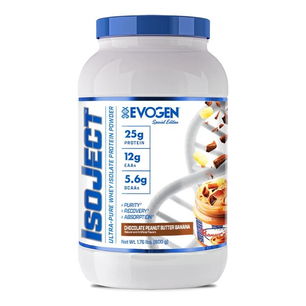 Evogen IsoJect, šokolādes zemesriekstu sviests un banāns – 800 g