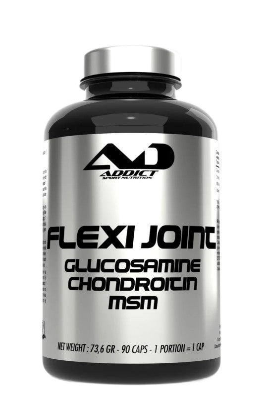 Addict Sport Nutrition Flexi Joint glikozamīns un hondroitīns MSM – 90 kapsulas