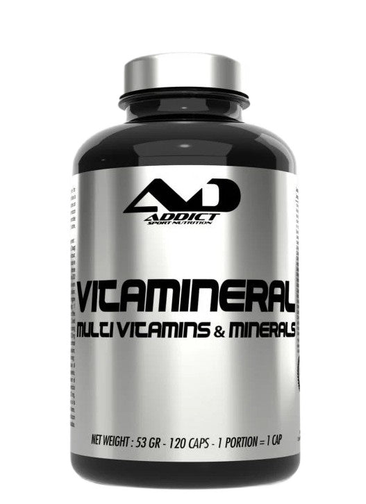Addict Sport Nutrition vitamīni un minerālvielas – 120 kapsulas
