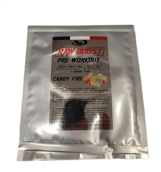 Addict Sport Nutrition Raw Boost pirms treniņa, Candy Fire – 10 g (2 porcijas)