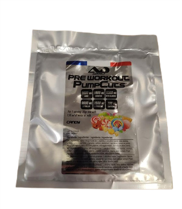 Addict Sport Nutrition pirms-treniņa konfektes Pump Cuts – 30 g (1 porcija)