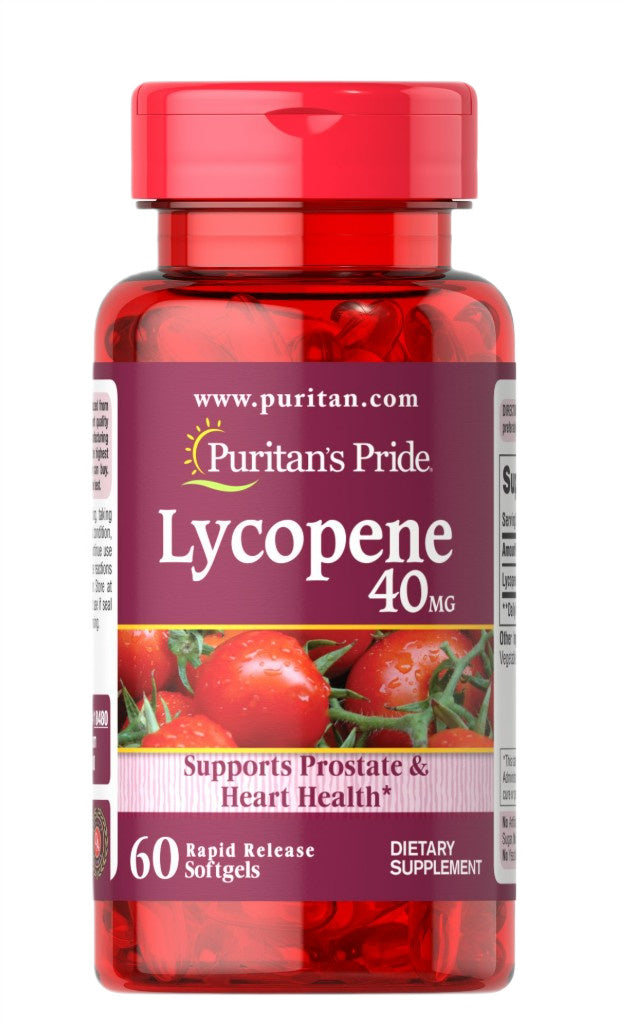 Puritan's Pride likopēns, 40 mg – 60 kapsulas