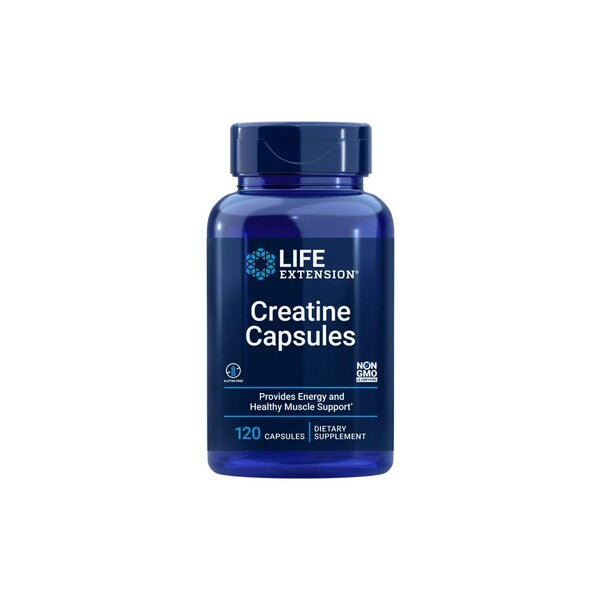 Life Extension kreatīna kapsulas – 120 kapsulas
