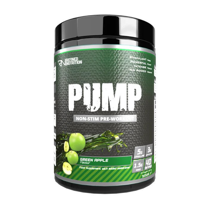 Refined Nutrition Pump nestimulējoša barība, zaļais ābols – 500 g