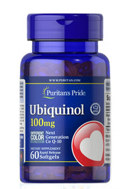 Puritan's Pride ubihinols, 100 mg – 60 kapsulas