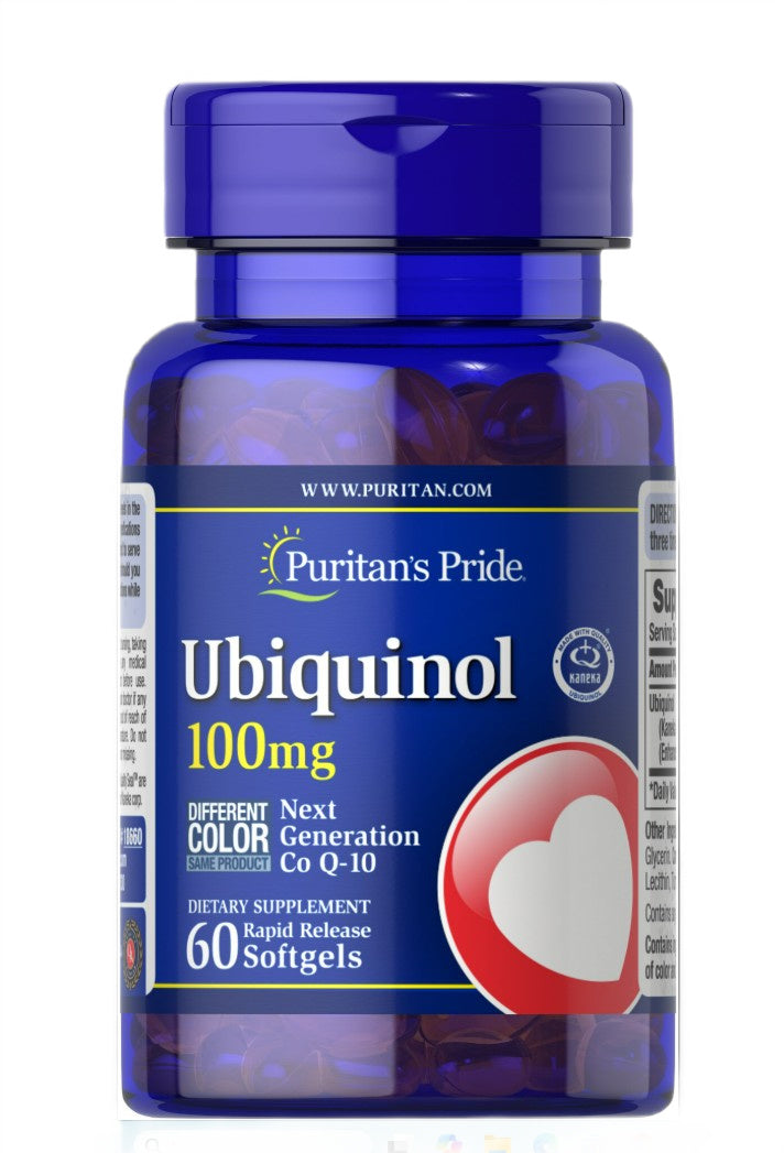 Puritan's Pride ubihinols, 100 mg – 60 kapsulas