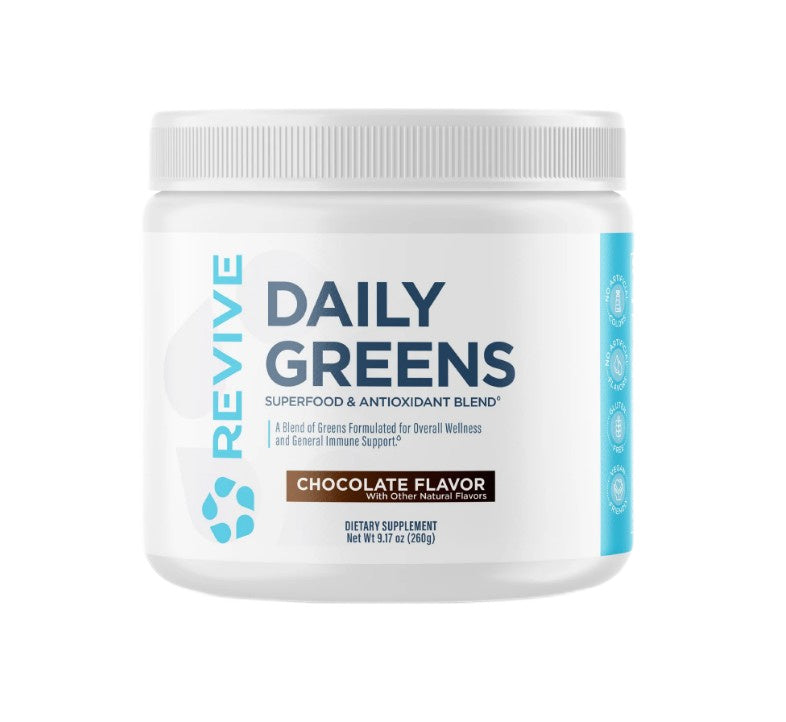 Revive Daily Greens šokolādes pulveris – 260 g