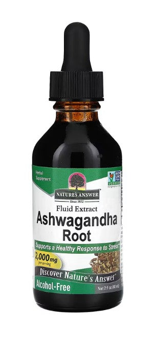 Nature's Answer Ašvagandas sakne, 2000 mg - 60 ml.