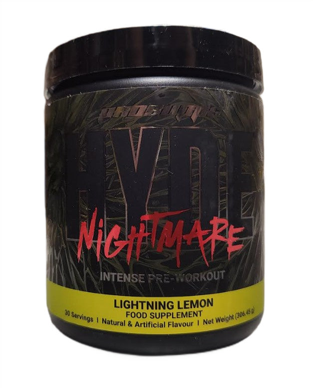 ProSupps Hyde Nightmare, zibens garša, citronu garša – 306 g