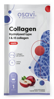 Produkto nuotrauka: Osavi Collagen Hydrolysed Type I & III, Apple - 22 g (1 serving)