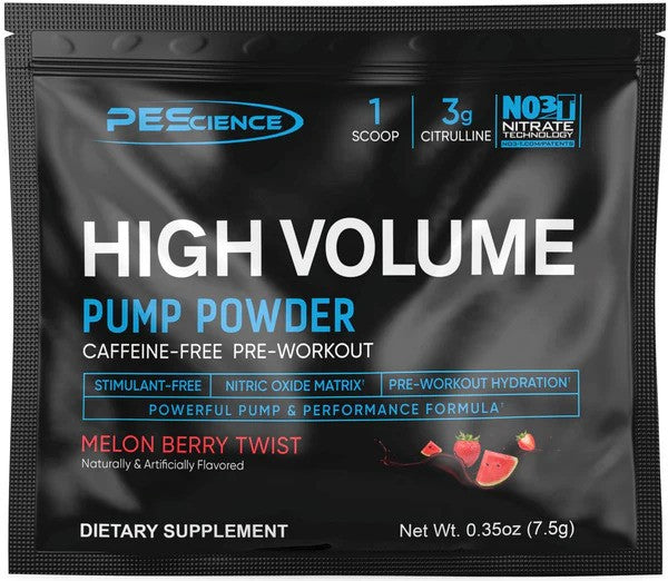 PEScience liels apjoms (jauna formula), melones un ogu garšas maisījums – 7 g (1 porcija)