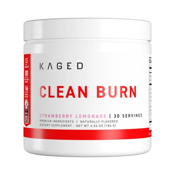Kaged Muscle Clean Burn pulveris, zemeņu limonāde — 186 g