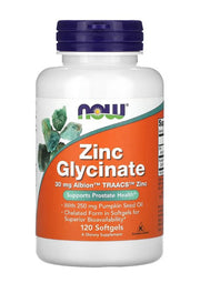 NOW Foods Cinka glicināts – 120 kapsulas