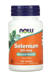 Produkto nuotrauka: NOW Foods Selenium, 100mcg - 100 tablečių