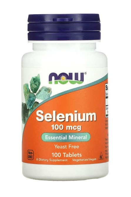 Produkto nuotrauka: NOW Foods Selenium, 100mcg - 100 tablečių