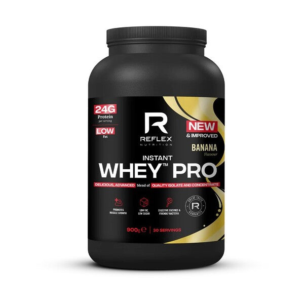 Reflex Nutrition Instant Whey PRO, banānu garša – 900 g