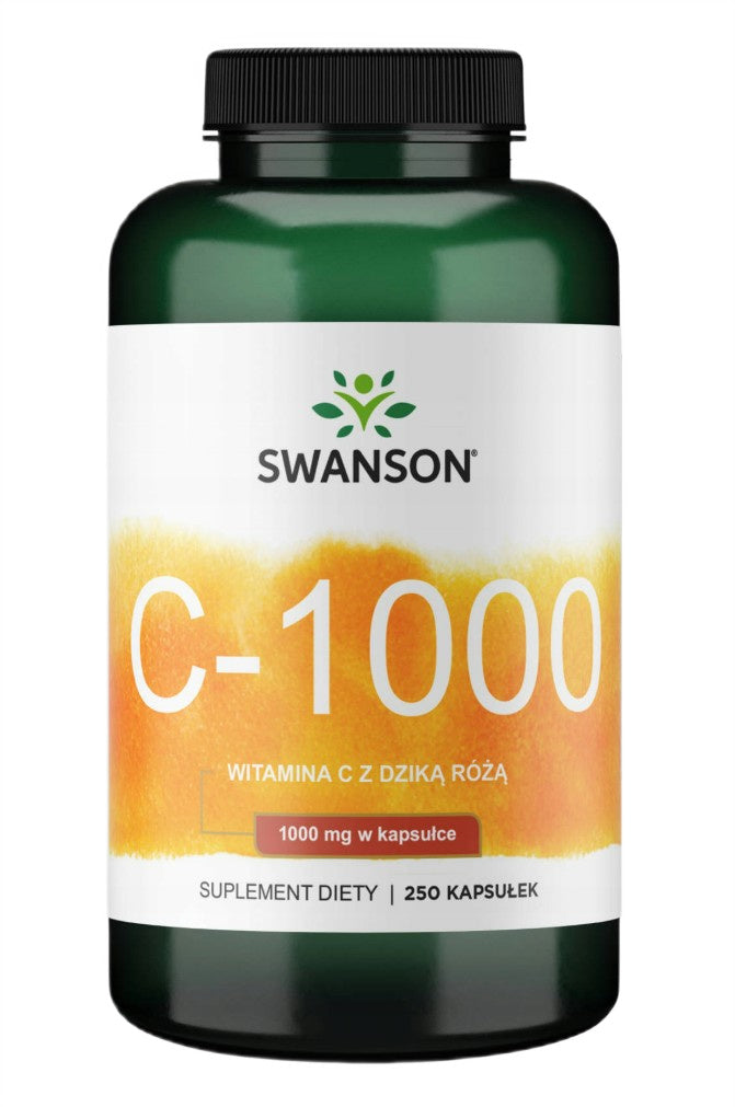 Swanson C - 1000 C vitamīns ar savvaļas rožu, 1000 mg – 250