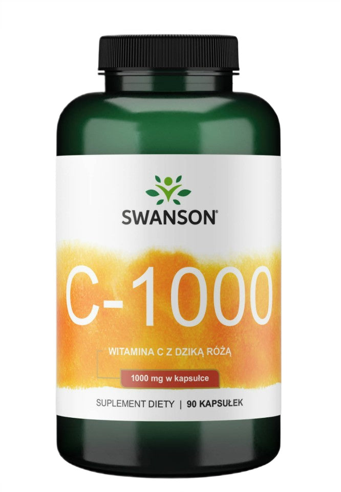 Swanson C - 1000 C vitamīns ar mežrozīti, 1000 mg – 90
