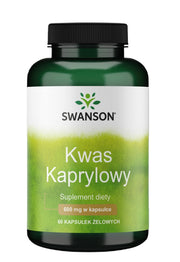 Swanson kaprilskābe, 600 mg – 60 želejas kapsulas