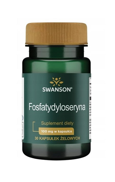 Swanson Fosfatidilserīns, 100 mg - 30 želejas kapsulas