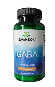 Swanson GABA, 500 mg – 100 kapsulas