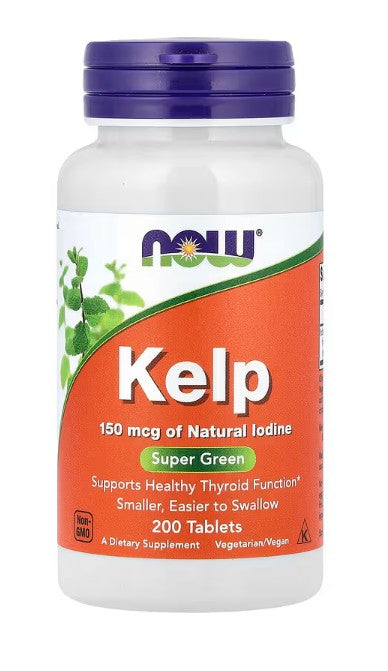 Produkto nuotrauka: NOW Foods Kelp, 150mcg - 200 tablečių