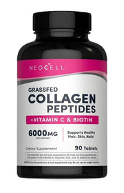 NeoCell ar zāli barotu dzīvnieku kolagēna peptīdi + C vitamīns un biotīns – 90 tabletes