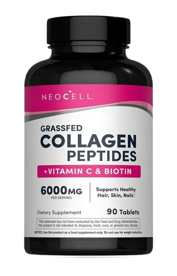NeoCell ar zāli barotu dzīvnieku kolagēna peptīdi + C vitamīns un biotīns – 90 tabletes