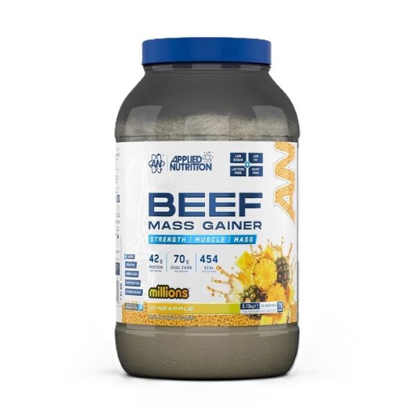 Applied Nutrition liellopu gaļas masas palielinātājs, miljoniem ananāsu – 3130 g