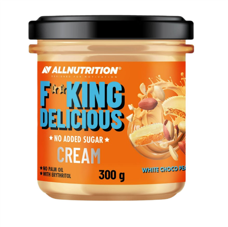 Allnutrition Fitking garda balto šokolādes un zemesriekstu krēmzupa - 300 g