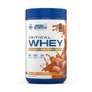 Applied Nutrition Critical Whey sūkalu proteīnu pulveris, sāļās karameles garša – 825 g