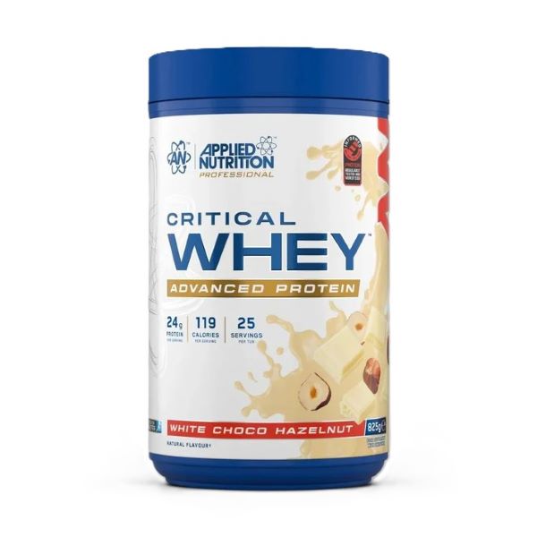 Applied Nutrition Critical Whey, baltās šokolādes un lazdu riekstu garša – 825 g