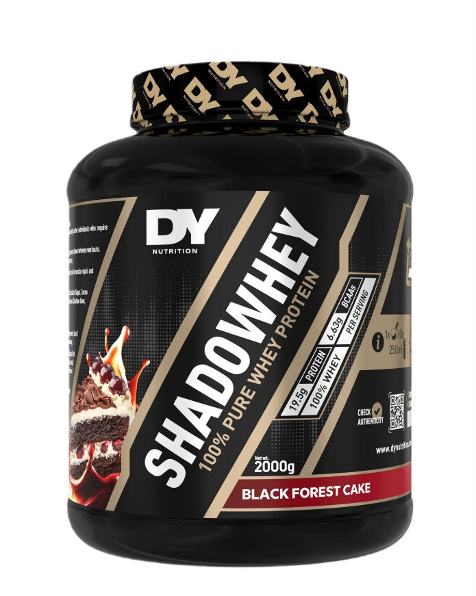 Dorians Yates ShadoWhey 100% tīrs sūkalu proteīns ar Melnās meža tortes garšu - 2000 g