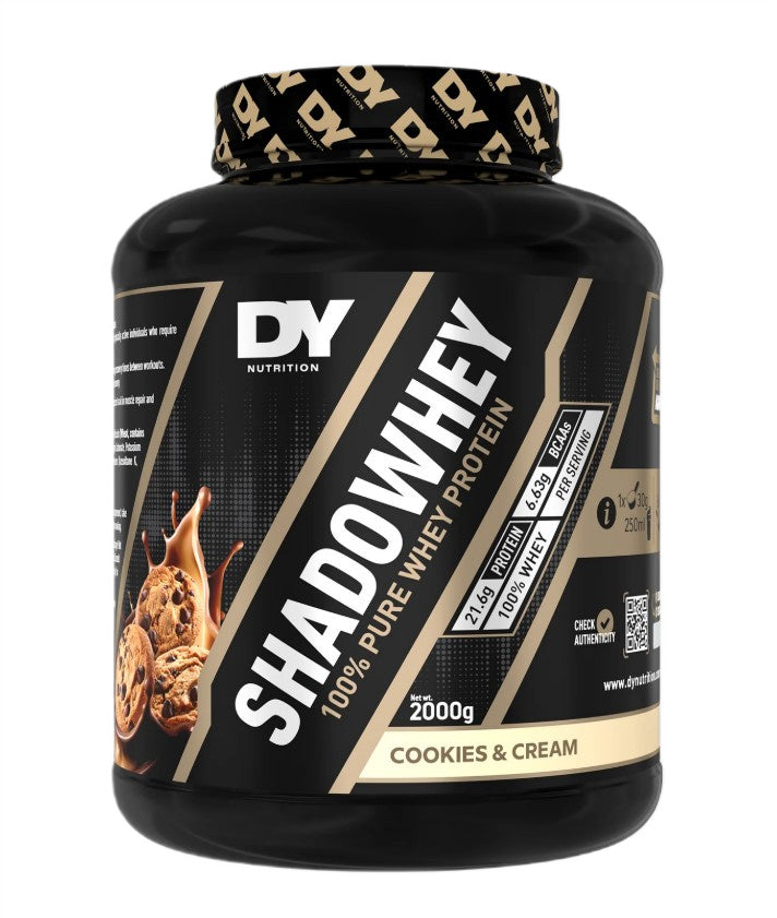 Dorian Yates ShadoWhey 100% tīrs sūkalu proteīns, cepumi un krējums — 2000 g