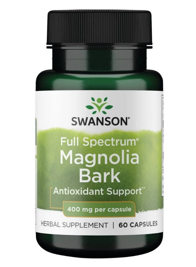 Swanson pilna spektra magnolijas mizas kapsulas, 400 mg – 60 kapsulas