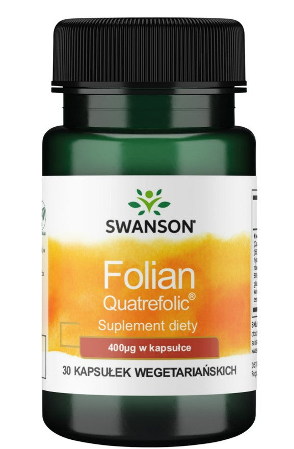 Swanson Folian Quatrefolic, 400 mcg – 30 kapsulas