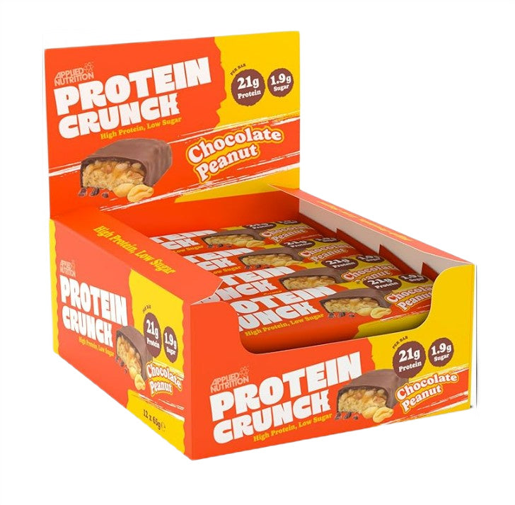 Applied Nutrition Applied Protein Crunch batoniņš, piena šokolādes un zemesriekstu garšas – 12 x 65 g