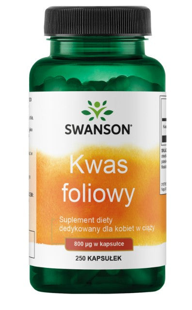 Swanson Folijskābe, 800 µg – 250