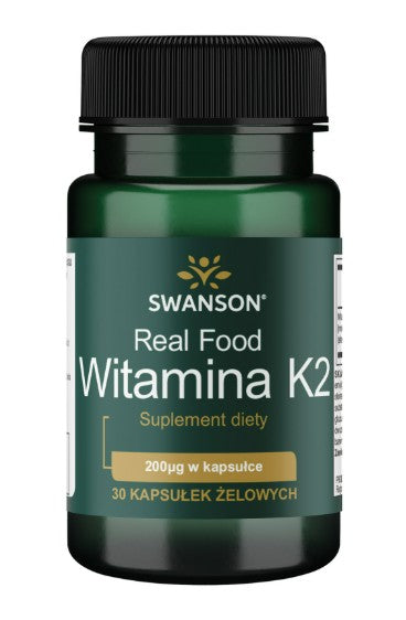 Swanson K2 vitamīns, 200 µg – 30 gēla kapsulas