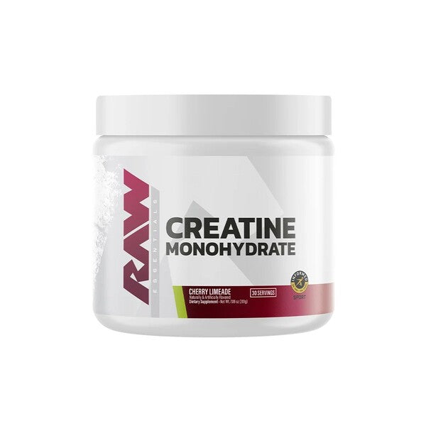 Raw Nutrition kreatīna monohidrāts, ķiršu un laima garša — 201 g