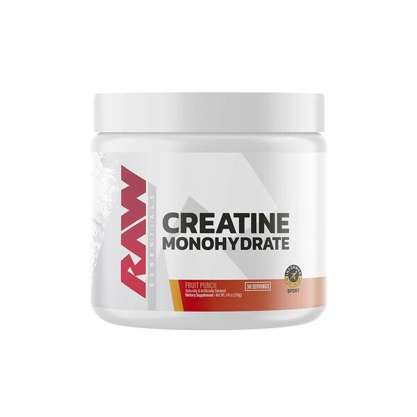 Raw Nutrition kreatīna monohidrāts, augļu punšs - 210 g