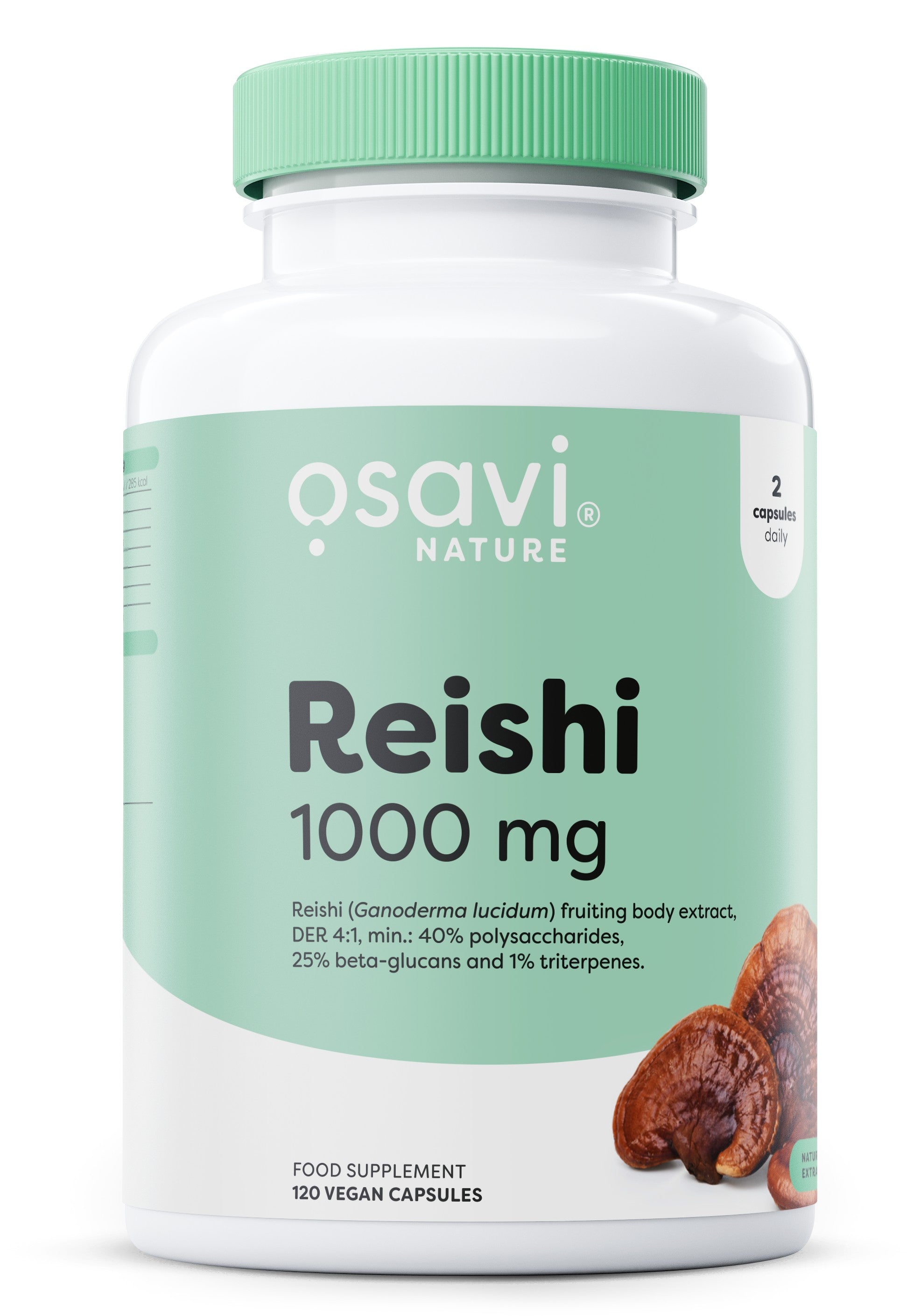Produkto nuotrauka: Osavi Reishi, 1000 mg - 120 vegan caps