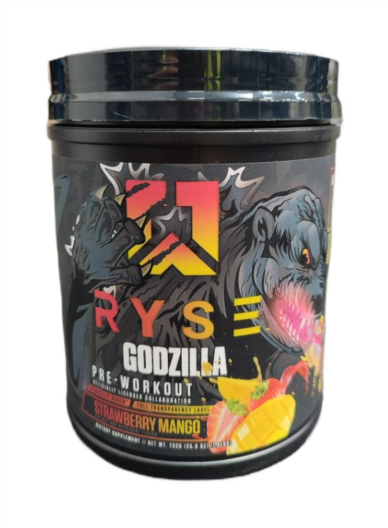 RYSE Godzilla pirms treniņa, zemeņu un mango — 732 g