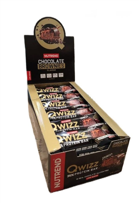Nutrend Qwizz 35% proteīna batoniņš, šokolādes cepumi - 24 x 60 g